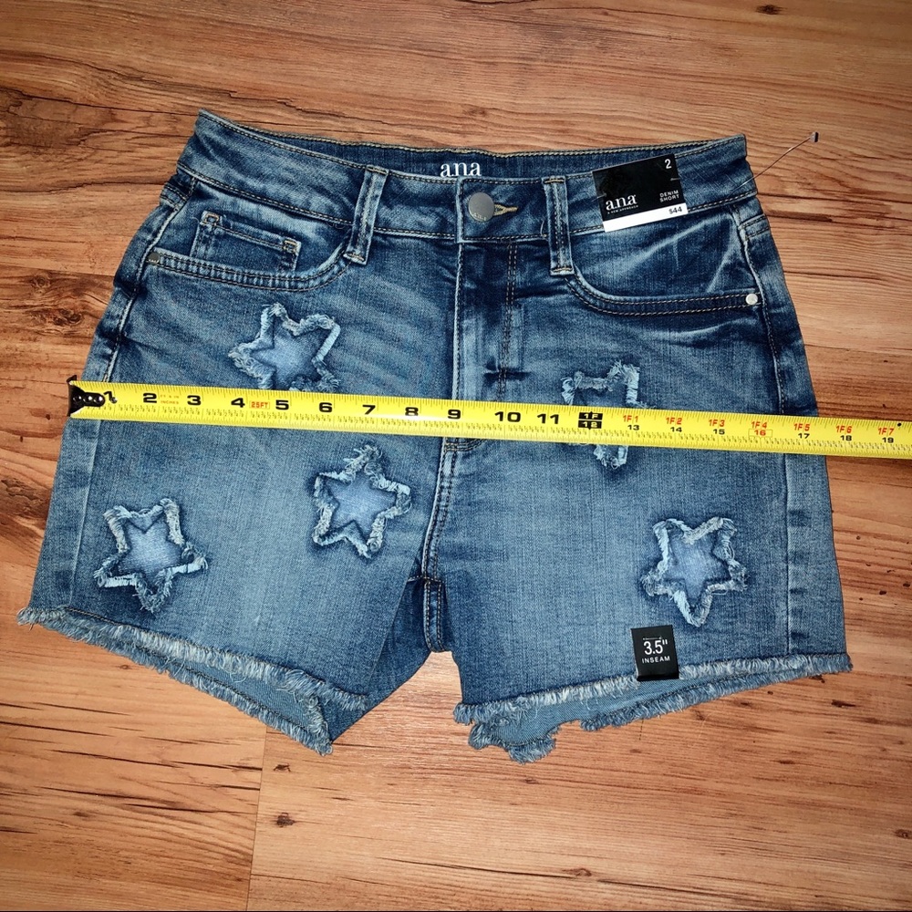 NEW ANA Denim Jean Shorts Blue Size 2 Women’s - Picture 8 of 15